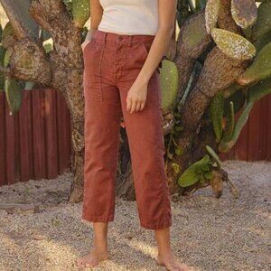 AMO DENIM Women's Ranger Pant Size 25 In Tobacco
